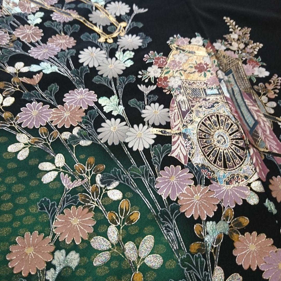 1574☆正絹 黒留袖 着物 5枚セット おまとめ リメイク素材 - メルカリ