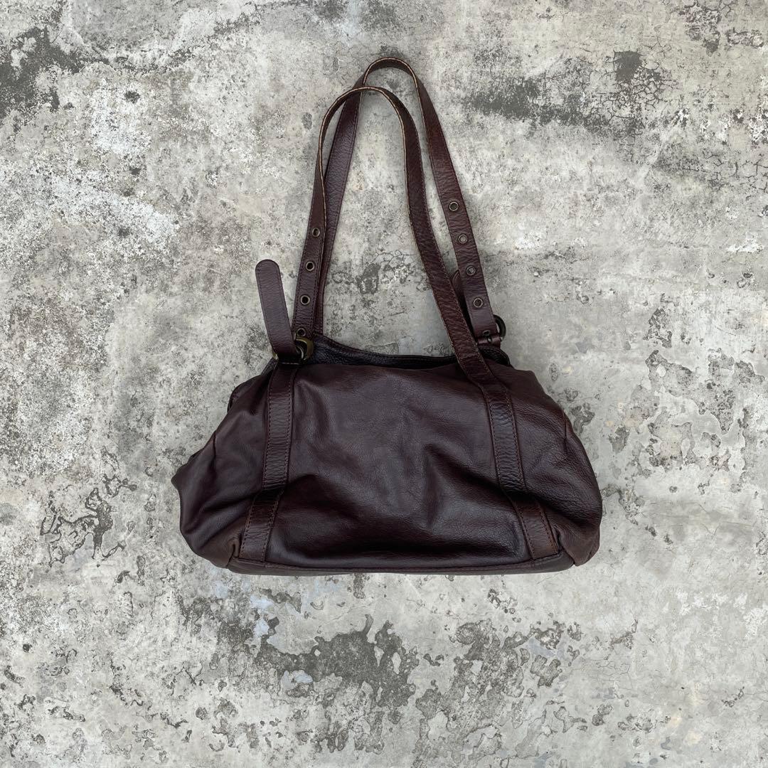 y2k vintage leather handbag モード系 grunge ショルダーバッグ バッグ バックルデザイン PUショルダーバッグ Y2K