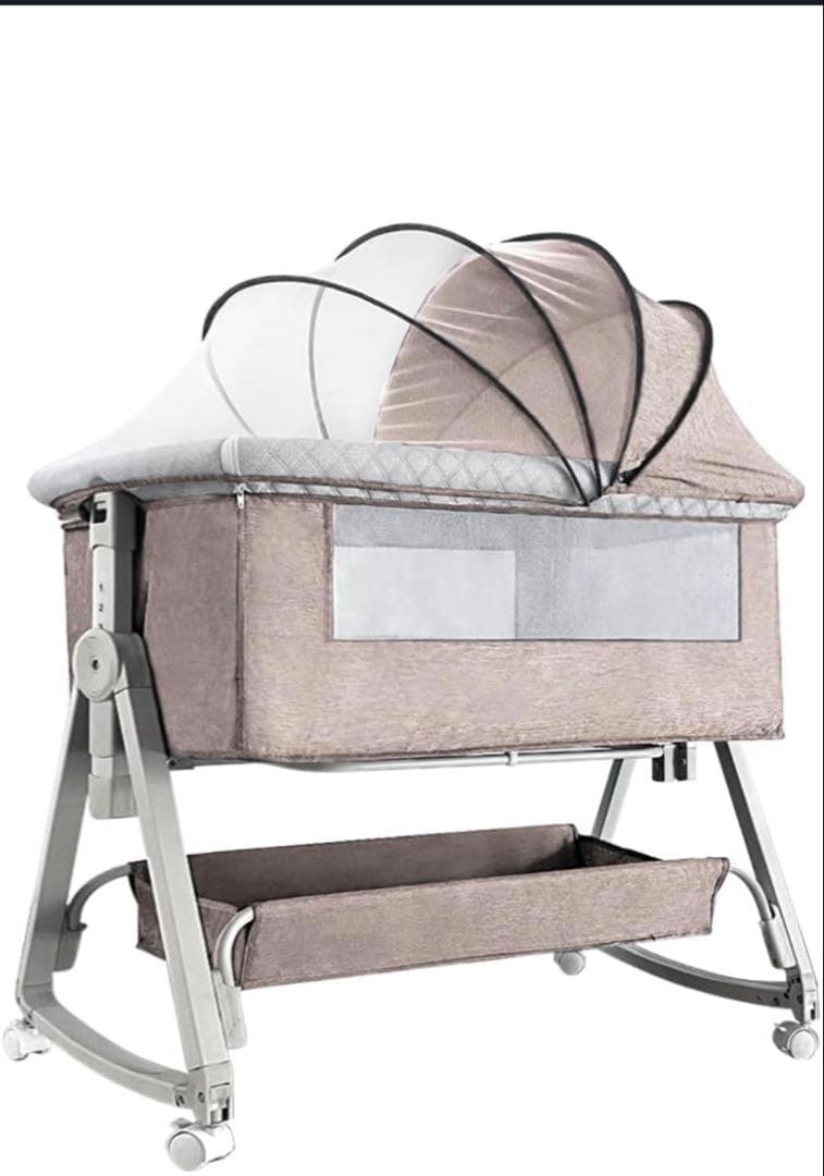 美品 折りたたみ式ベビーベッド 添い寝 コンパクトベビーベッド 収納袋付 グレー 2024最新】ベビーベッド×オールシーズン×ベビー用の人気おすすめ