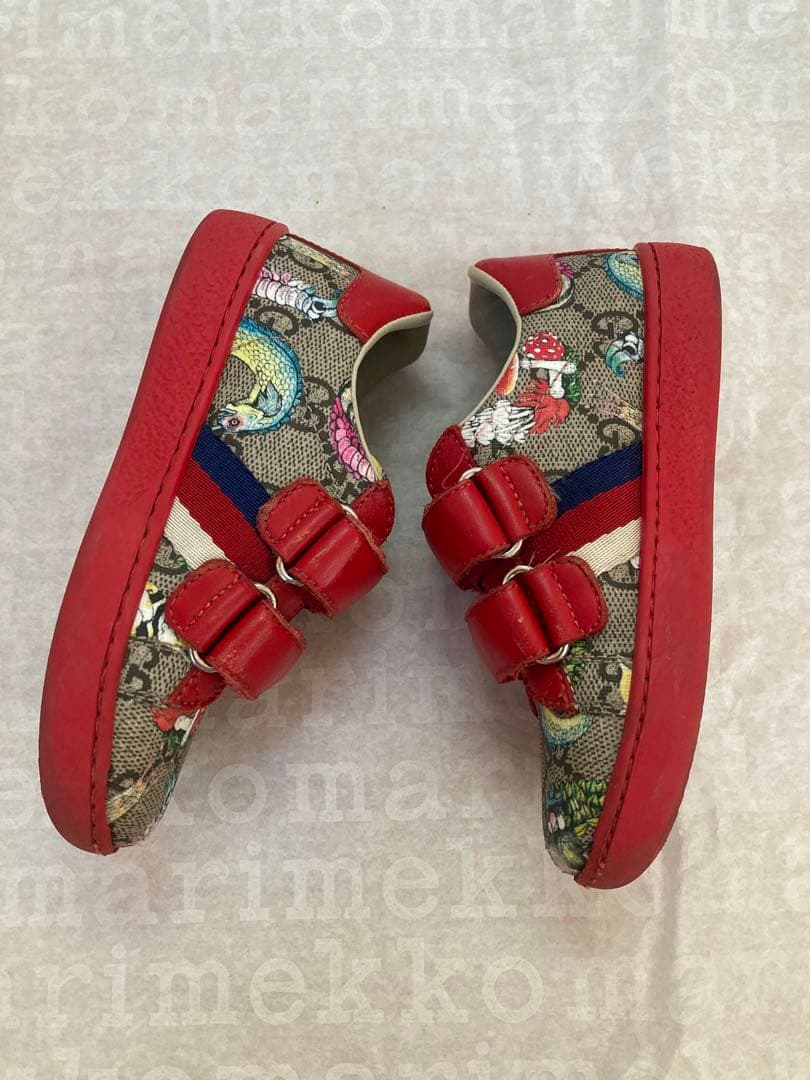 GUCCI グッチ x ヒグチユウコ　スニーカー　16.5cm キッズ レッド