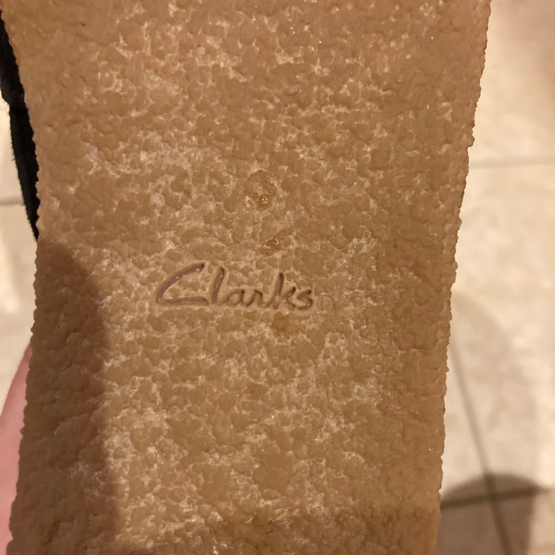 Clarks クラークス ワラビーブーツ 黒 25.5cm 美品