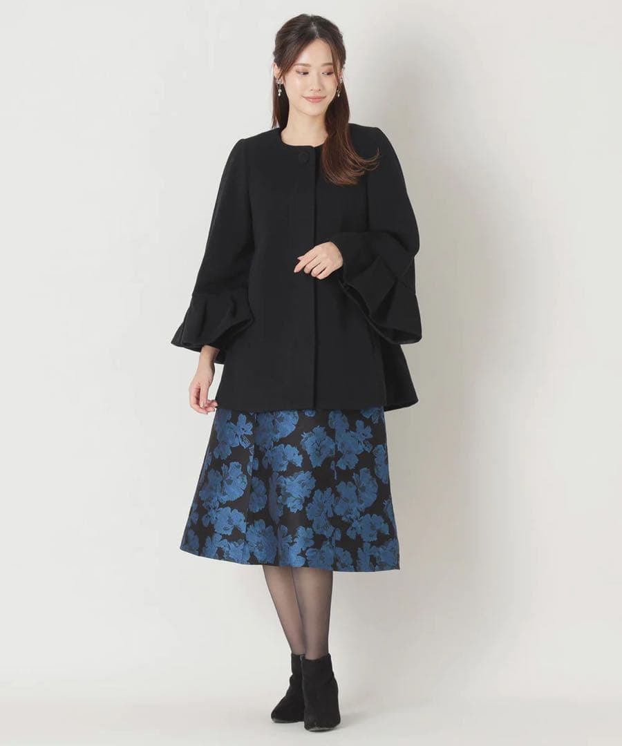 トゥービーシック ウールコート WEB限定】ノーカラーダブルウールコート(コート)｜TO BE CHIC(トゥー