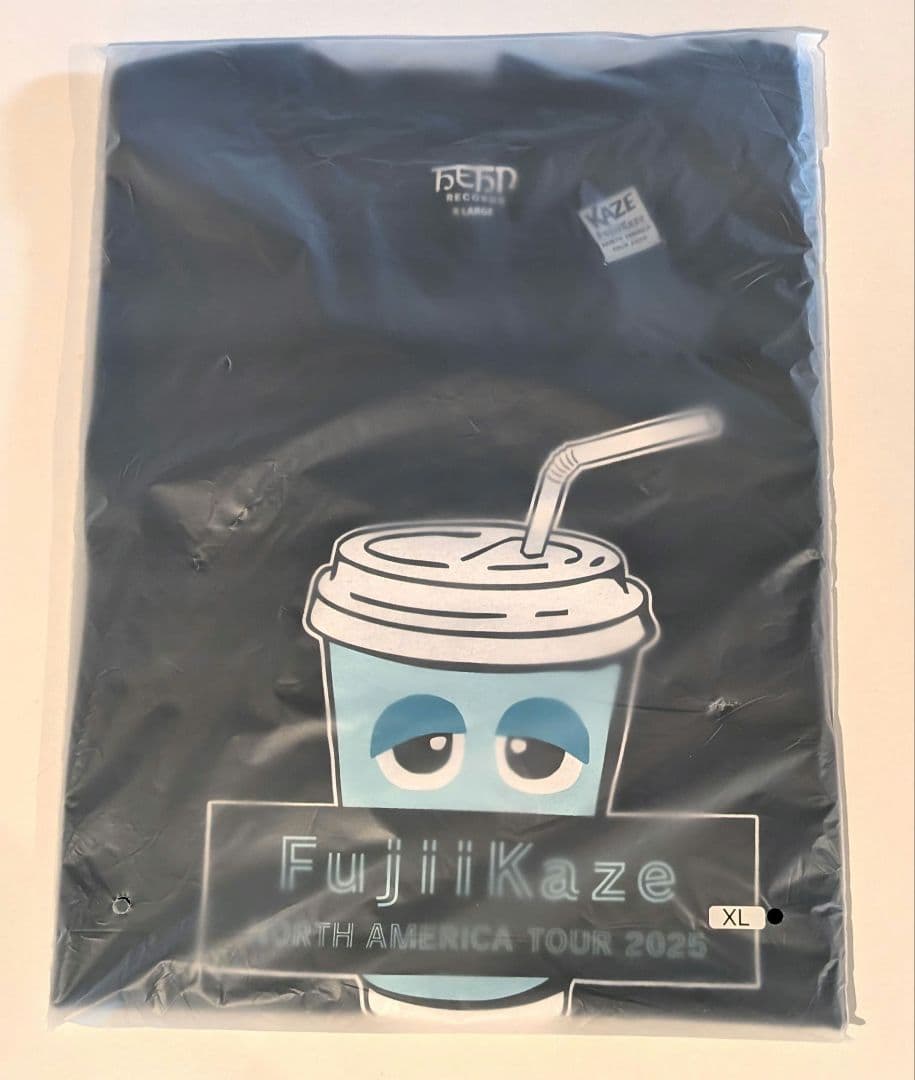 藤井風 Fujii Kaze ドリンクTシャツ 黒 XL - メルカリ