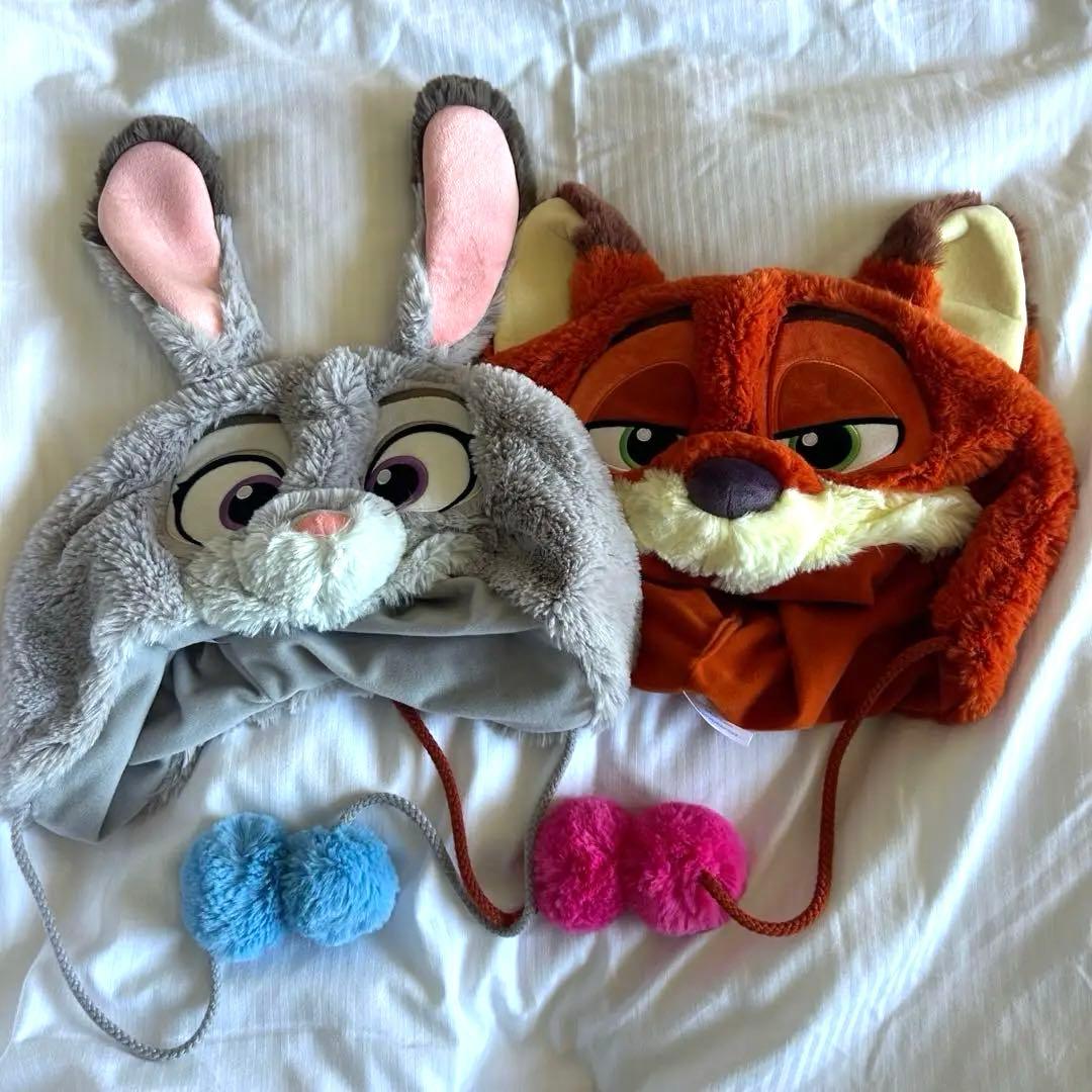 東京ディズニーシー ファンキャップ ズートピア　ジュディ ニック セット ディズニー ズートピア ファンキャップ ニック ジュディ 帽子 2個