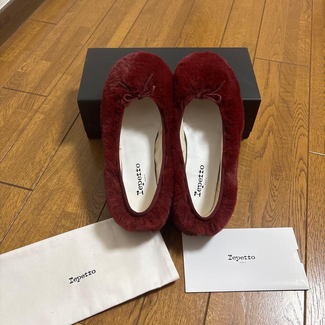 専用※【未使用】レペット ファー バレエシューズ 37.5 - メルカリ