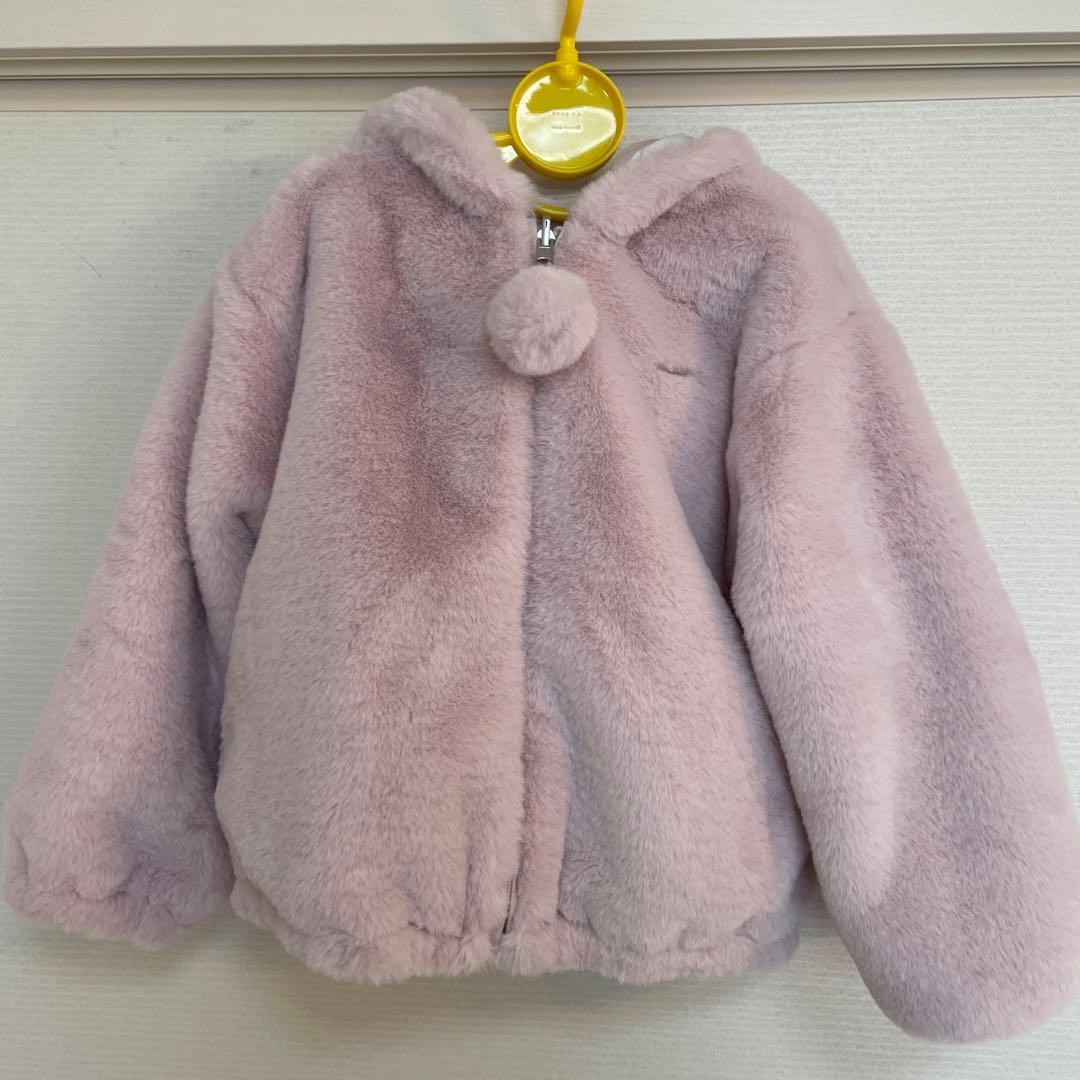 2月までの出品】mezzopianoリバーシブル フェイクファーブルゾン