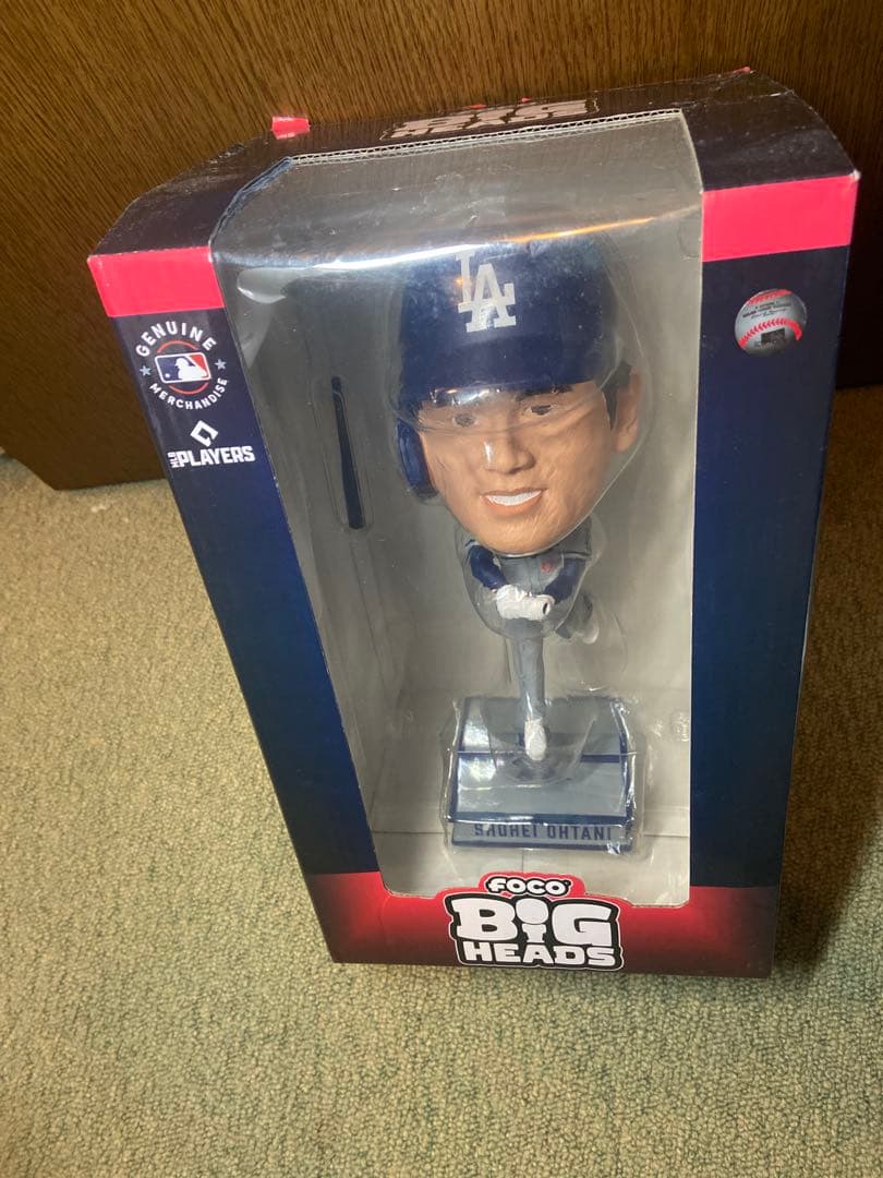MLB ボブルヘッド FOCO BIG HEADS 大谷 翔平 グレー MLB 大谷翔平 ドジャース ボブルヘッド ソウルシリーズ 2024 SEOUL