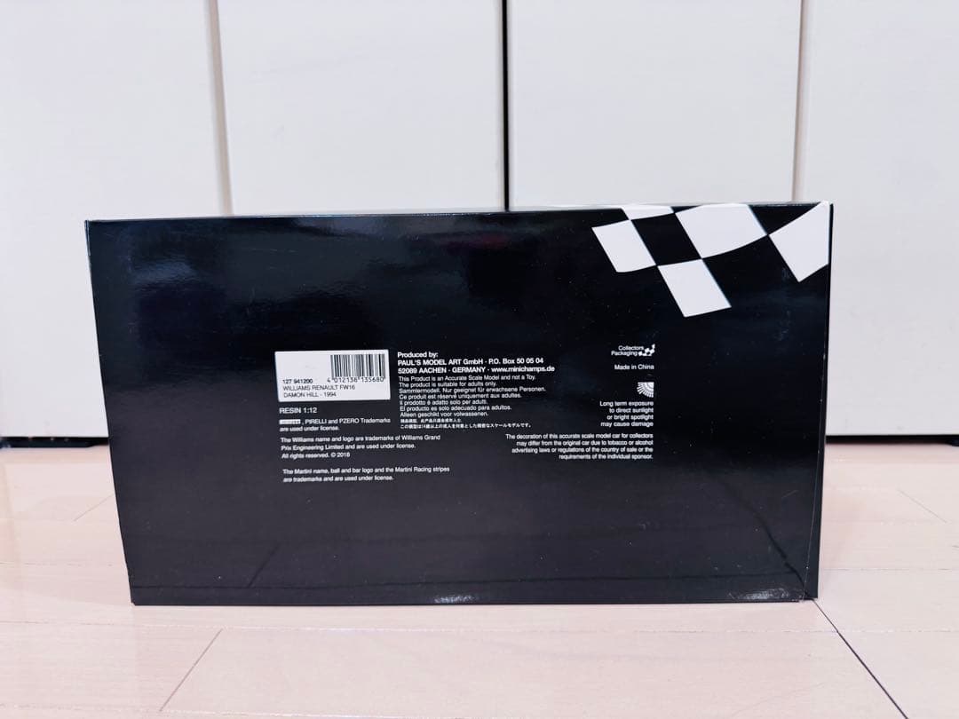 稀少品】ミニチャンプス ウィリアムルノー FW16 1994 1/12 - メルカリ