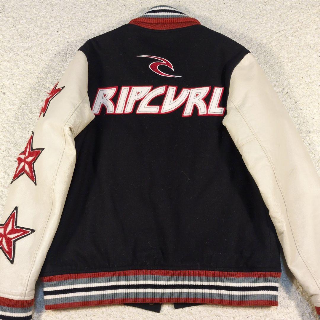 値下げ中1-42 RIPCURL スタジャン 袖レザー ワッペン