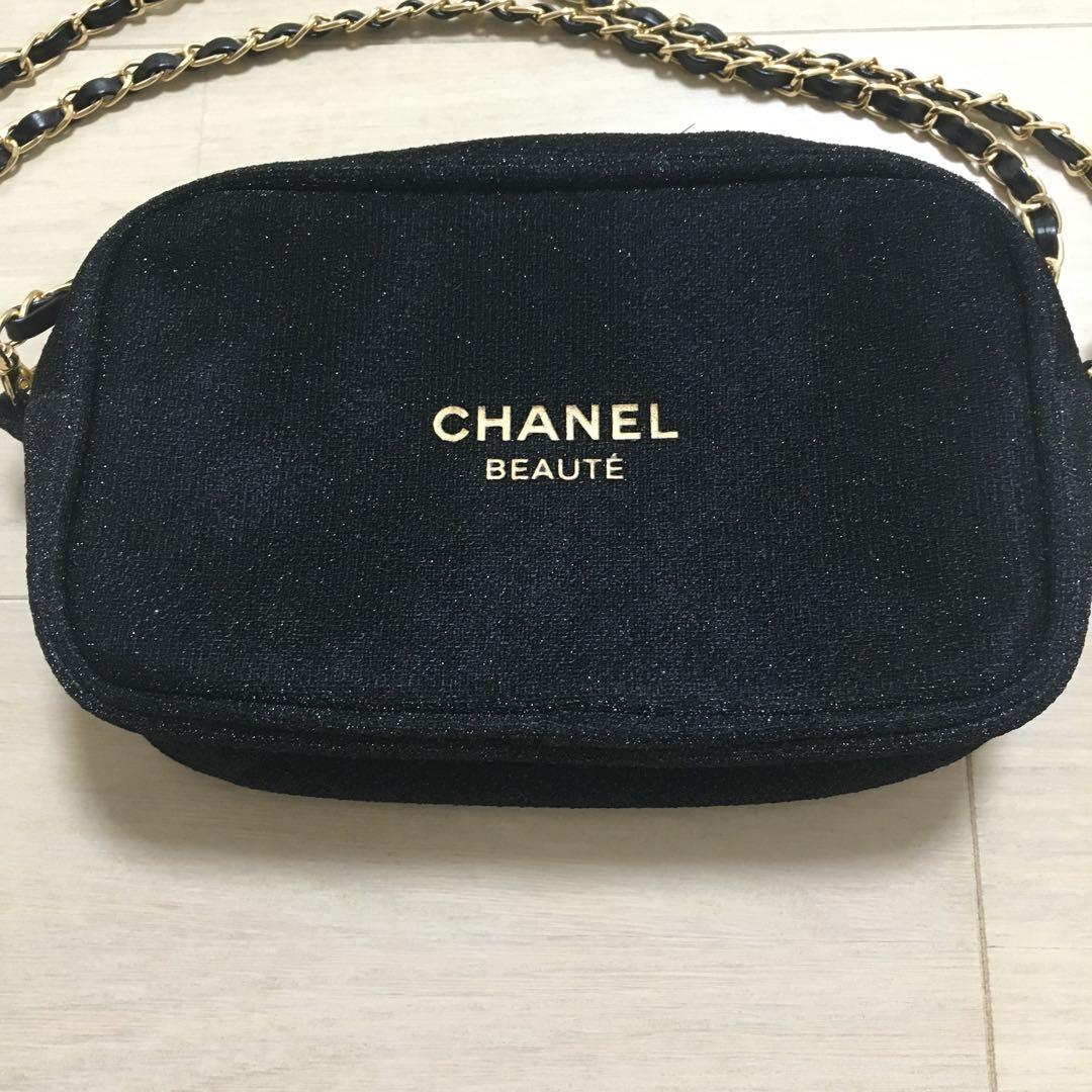 CHANEL シャネル ノベルティ ラメ ポーチ ショルダーバッグ - メルカリ