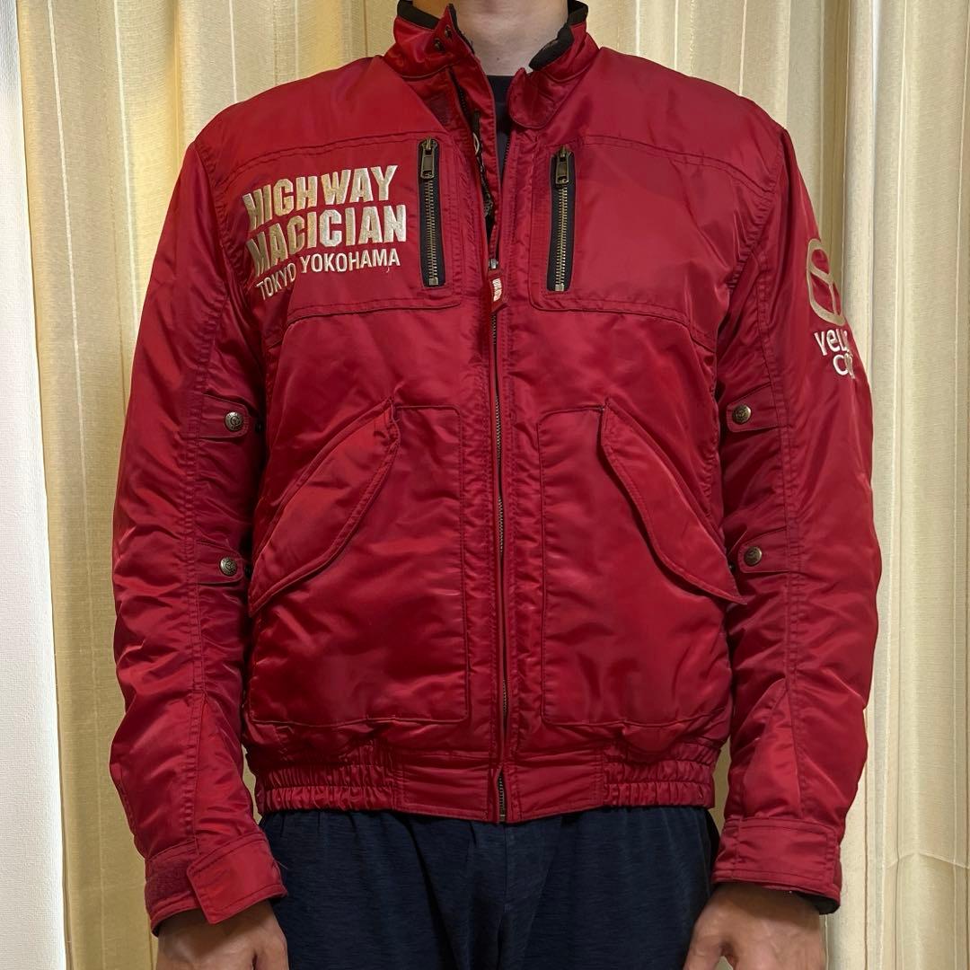YELLOW CORN バイクジャケット 赤 - メルカリ
