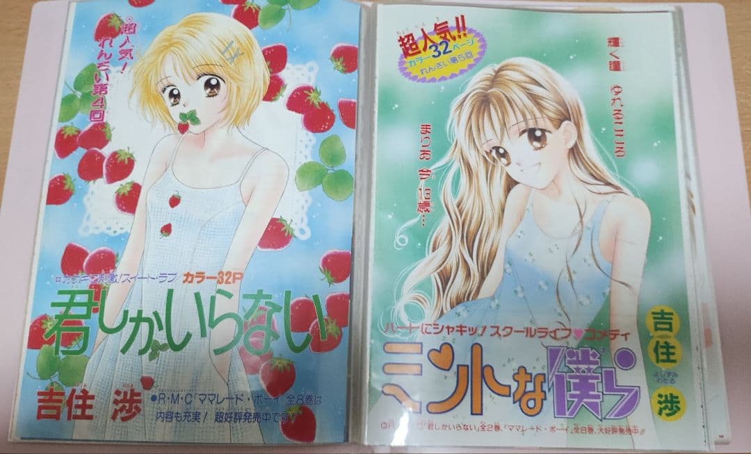 吉住渉 カラー扉絵・表紙切り抜き 25点セット りぼん - メルカリ