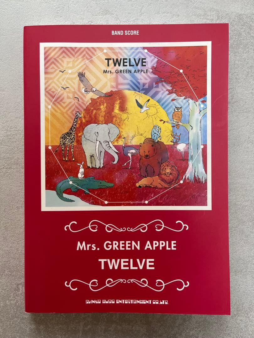 【初版】【廃盤】Mrs. GREEN APPLE TWELVE バンドスコア Mrs GREEN APPLE バンドスコア TWELVE 初版 ミセスグリーンアップル