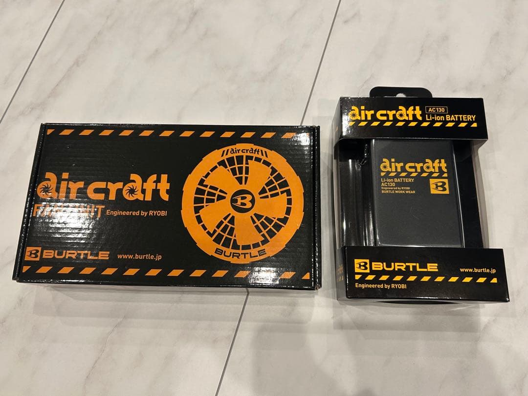 BURTLE バートル AC130バッテリー ファンユニット セット BURTLE（バートル） バッテリー変換ケーブル エアークラフト AIRCRAFT