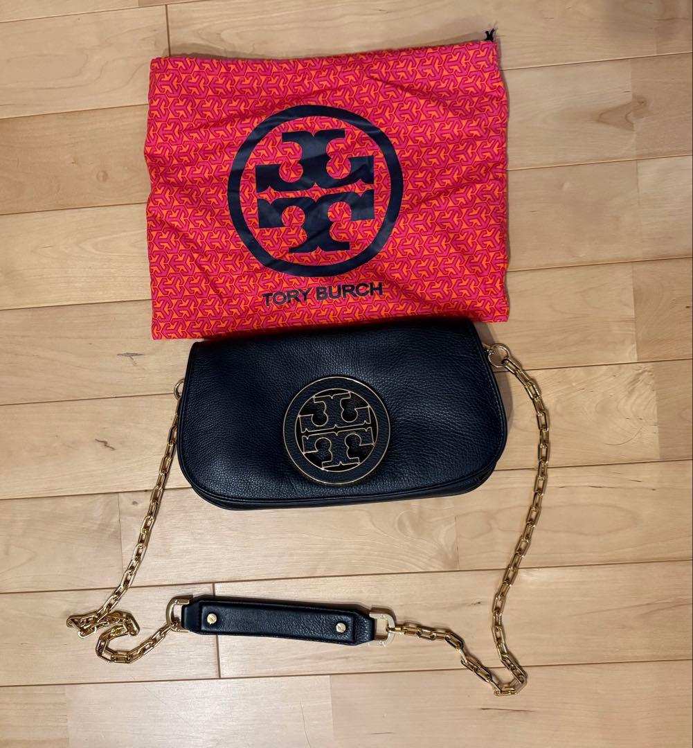 Tory Burch ブラックレザーショルダーバッグ TORY BURCH（トリーバーチ） 【TORY BURCH】トリーバーチ ショルダー