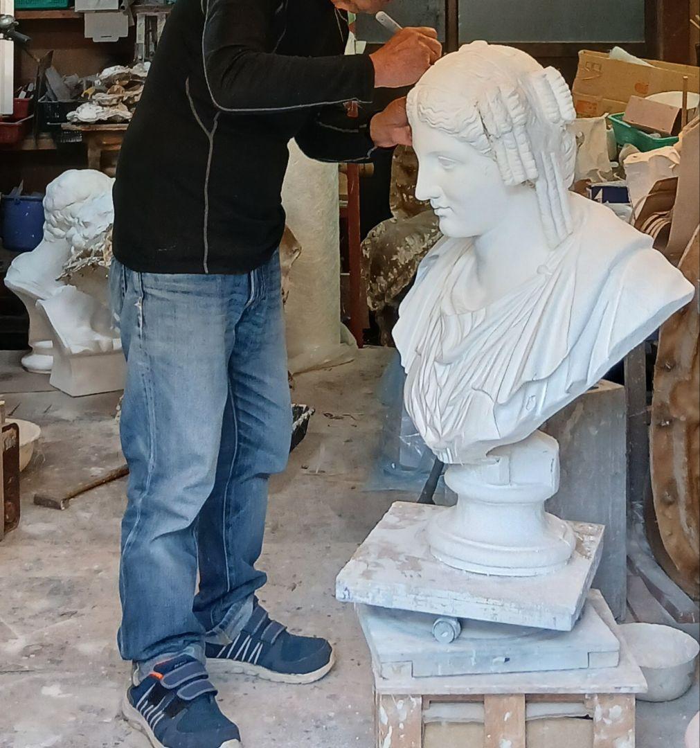 パシャント石膏胸像80cm - メルカリ