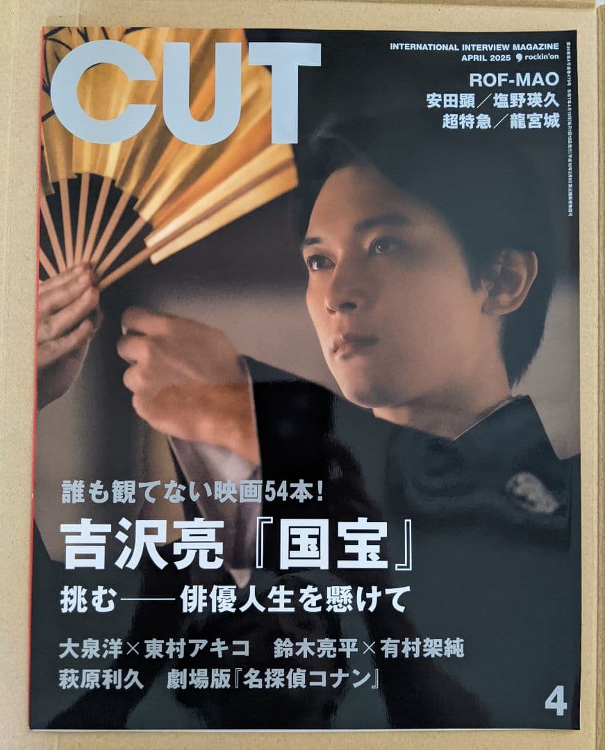 映画「国宝」吉沢亮 ブックレット ムビチケ ビジュアルカード 切り抜き