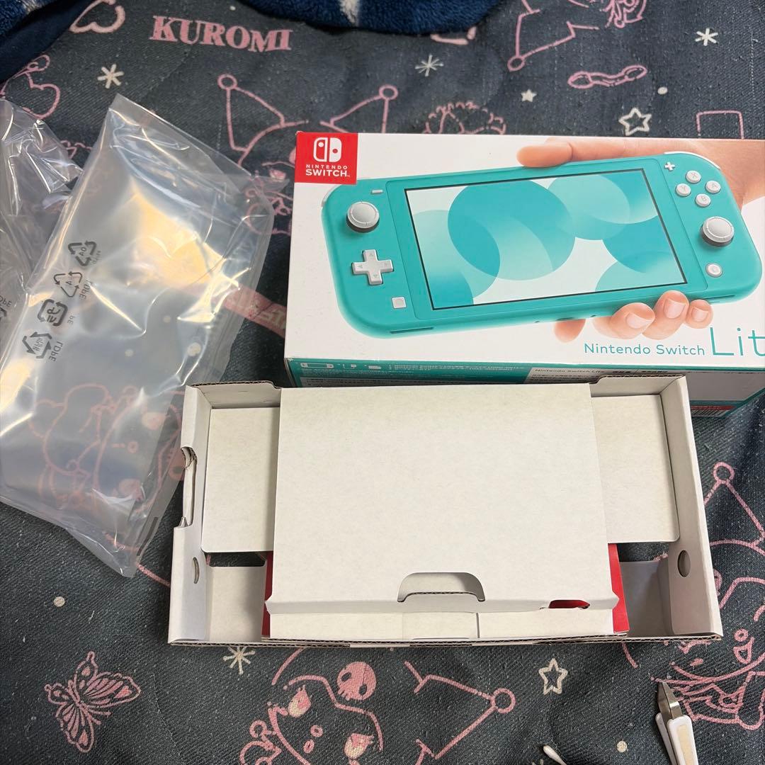 Nintendo Switch Lite ターコイズ 本体　充電器、箱付き Nintendo Switch Lite ターコイズ 本体 充電器付き 箱付き