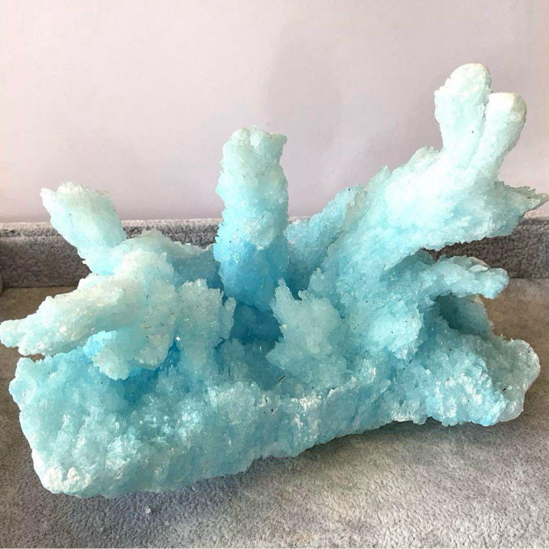 T991-2 アクアマリン水晶結晶　原石ジオードクラスター　天然石 博物館級特選】アクアマリン原石-028（UI-26）│水晶クラスター