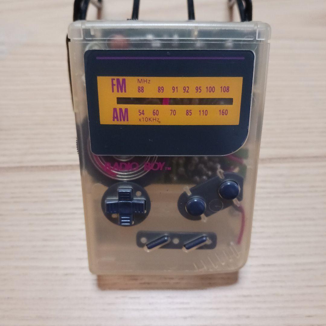 希少　RADIO BOY Nintendo　クリアケース FM/AMラジオ 携帯ラジオ イヤホン付 ポケットラジオ ラジオ FM AM 防災グッズ 災害