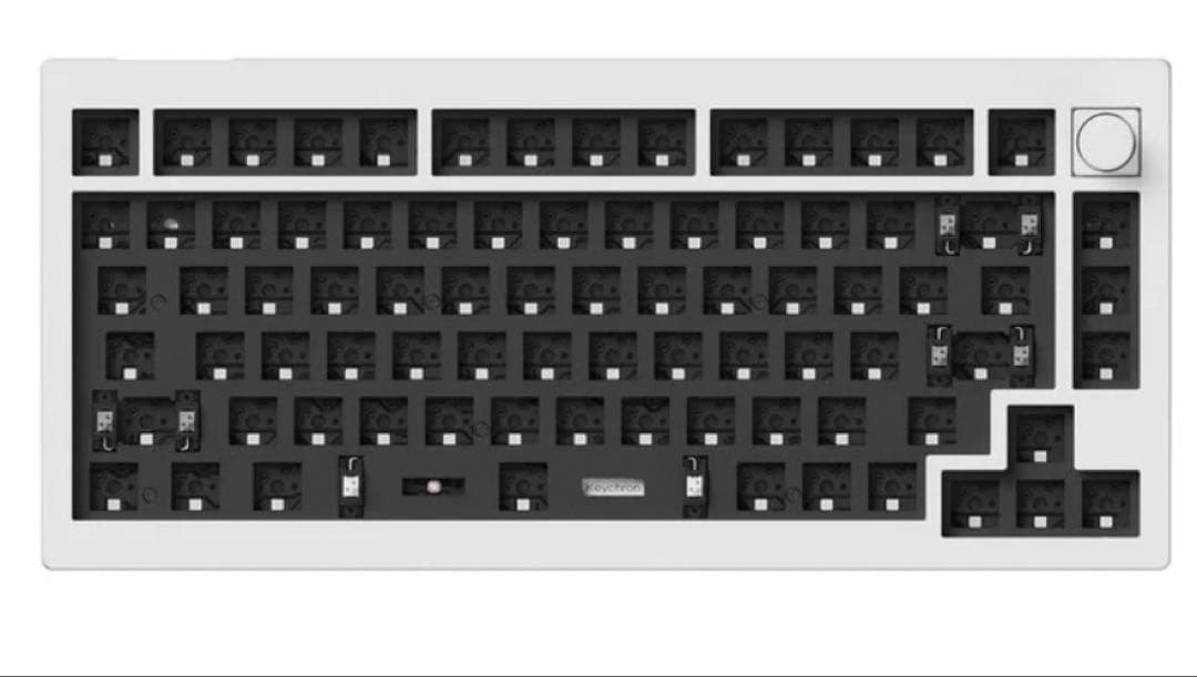 Keychron V1 QMK （US ANSI 配列）ベアボーンノブ Keychron V1 QMK カスタムメカニカルキーボード（US ANSI 配列