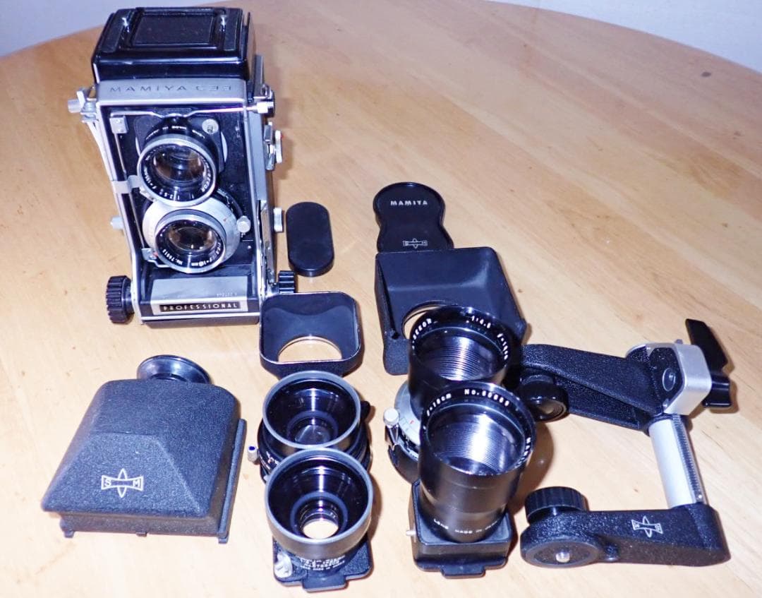 断*中様 Mamiya C33 二眼レフカメラ プロフェッショナル レンズ3本付 Mamiya C33の動作確認｜怪力熊男
