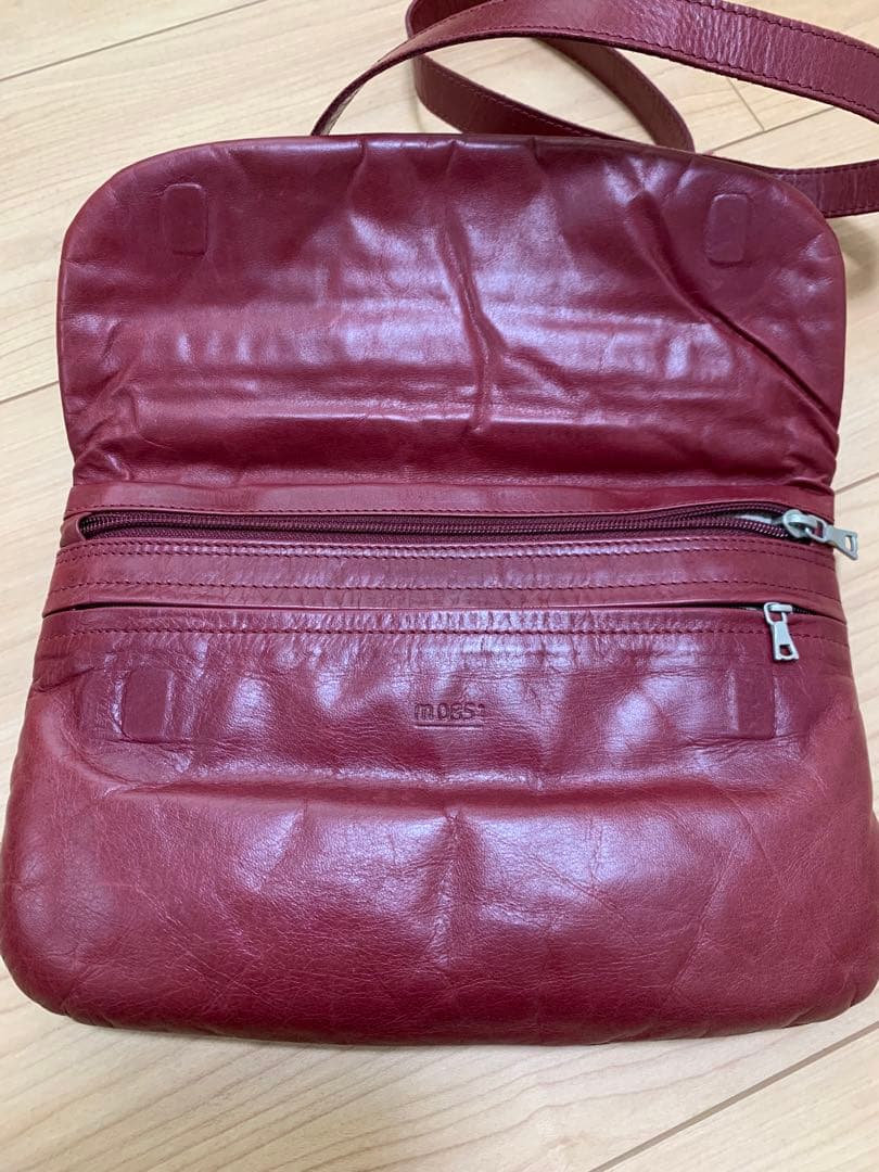 m0851 ショルダーバッグ レッド クラッチバッグ