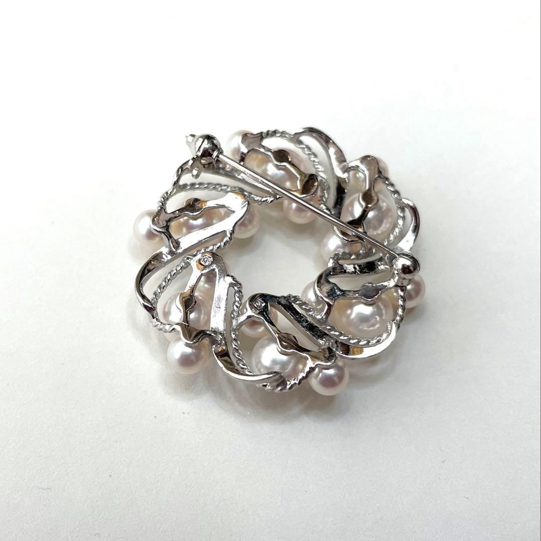 ミキモト ブローチ あこや真珠 本真珠 入学式 卒業式 パールブローチ