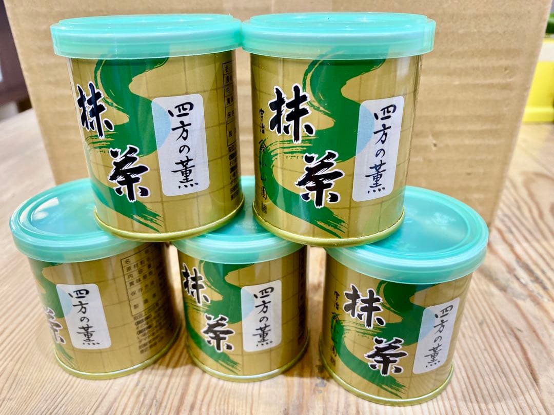 京都宇治抹茶　山政小山園　四方の薫30g ×5缶セット MATCHAPOWDER 抹茶】四方の薫（よものかおり） – 山政小山園 【公式】オンラインショップ
