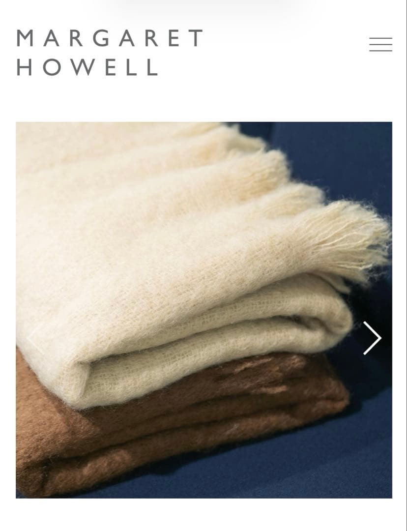 マーガレットハウエル ブランケット MILLED WOOL BLANKET | MARGARET HOWELL（マーガレット・ハウエル