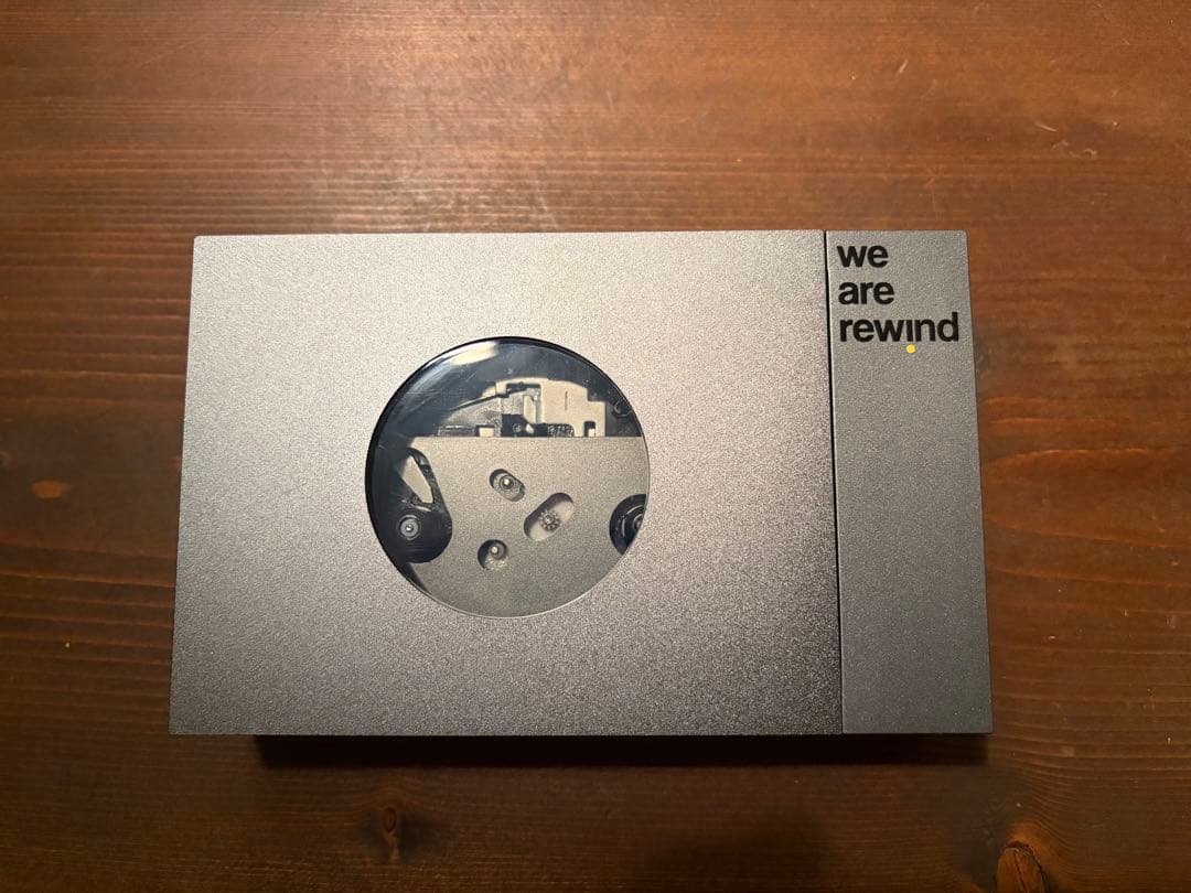 【本体のみ美品】WE ARE REWIND カセットプレーヤー keith 黒 We Are Rewind WE-001 cassette player and recorder - Keith (Grey