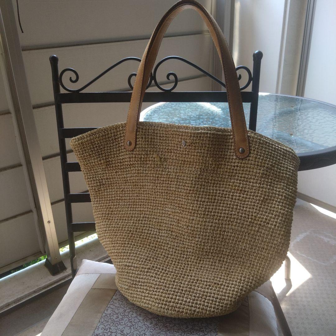ヘレンカミンスキー　ストロー トートバッグ ベージュ 良品】ヘレンカミンスキー ハンドバッグ トートバッグ かごバッグ