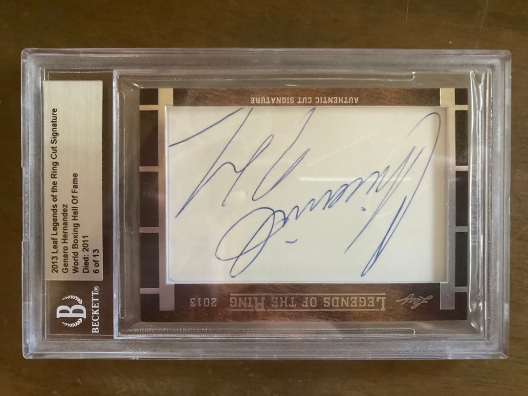 元WBA・WBC世界スーパーフェザー級王者ヘナロ・エルナンデス　サインカード 日本でも戦った元王者 エルナンデスさん死去 | Boxing News