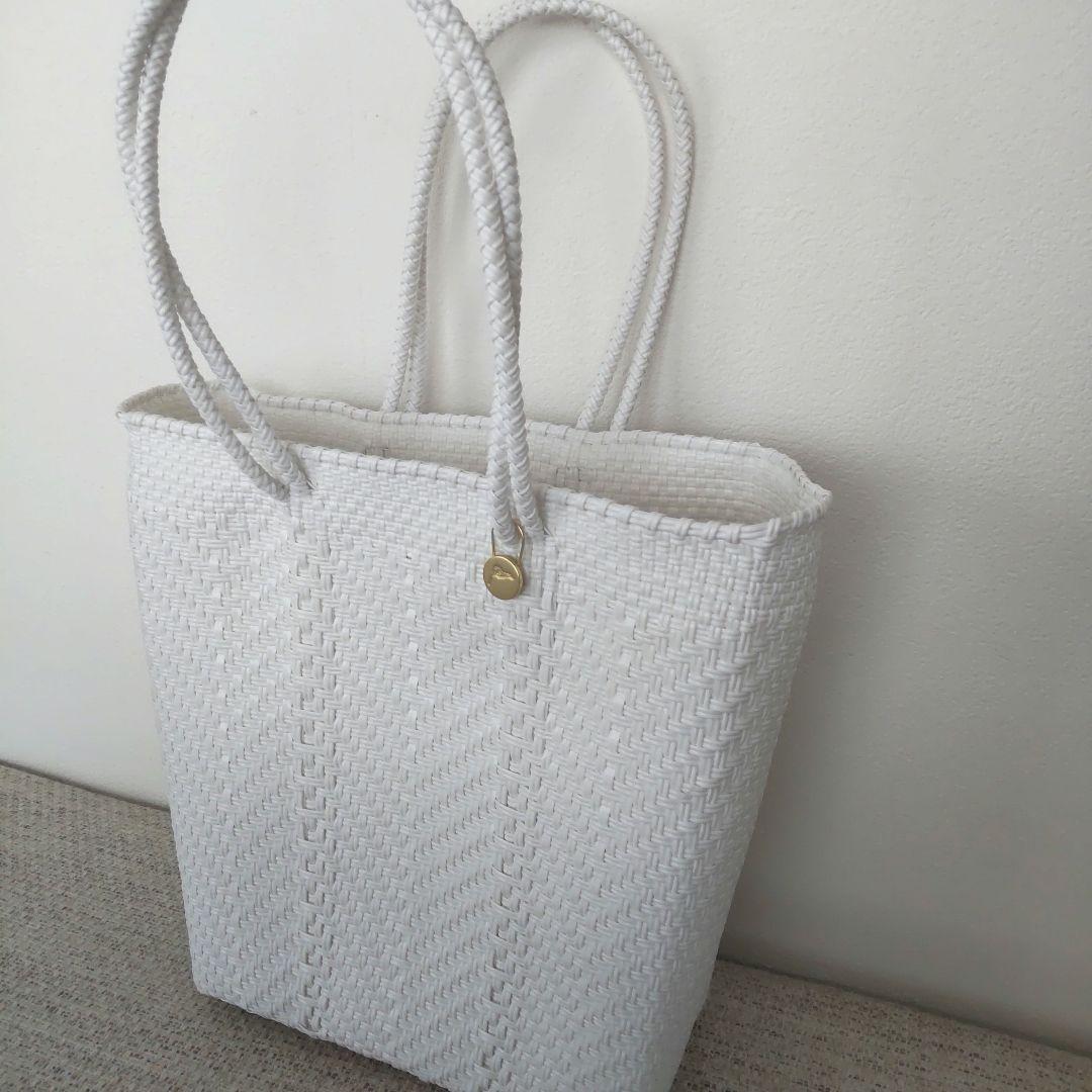 メルカドバッグ　レトラ ZIGZAG ホワイト (BOAT STYLE) 再入荷予定なし】メルカド バッグ レトラ ZIGZAG BOAT ホワイト Letra