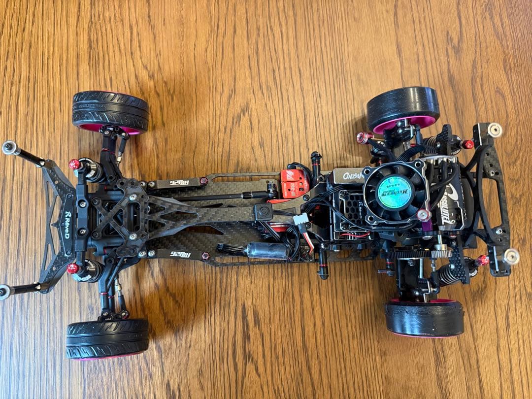 RaveD カーボンシャーシ RDX ナードダンパー D1-CGS01【RDX用 カーボン製 メインシャーシ&アッパーデッキセット