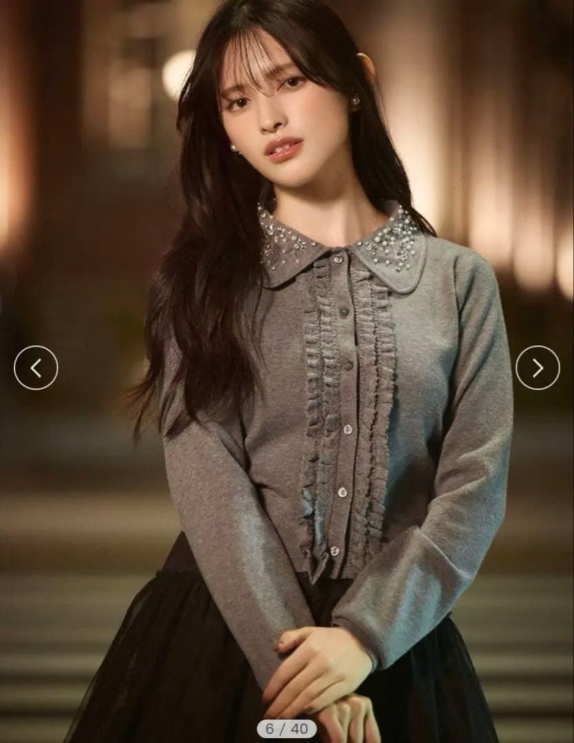 最終値下げ♡スナイデル♡ビジューカラーニットカーディガン♡新品 WEB限定】ビジューカラーニットカーディガン(カーディガン)｜トップス