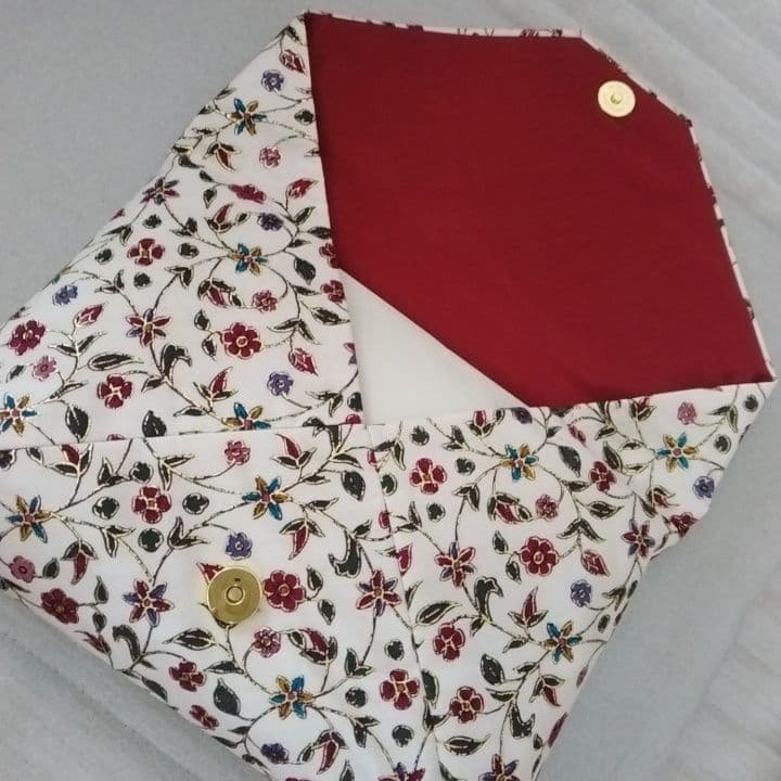 笹蔓手金更紗 数寄屋袋 京都 鈴木時代裂研究所 謹製 新品未使用品