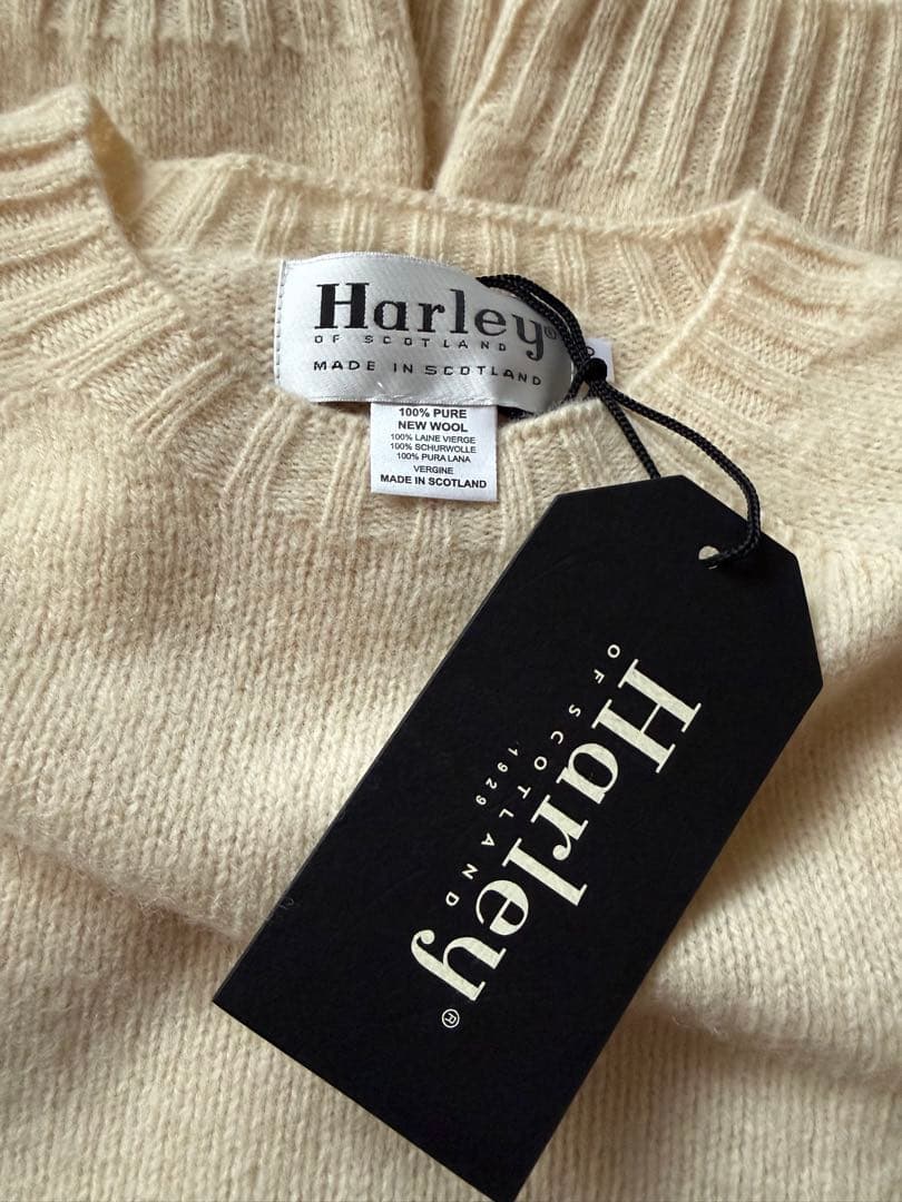 新品 Harley of Scotland クルーネックセーター 40 30％OFF】HARLEY OF SCOTLAND（ハーレー・オブ・スコットランド