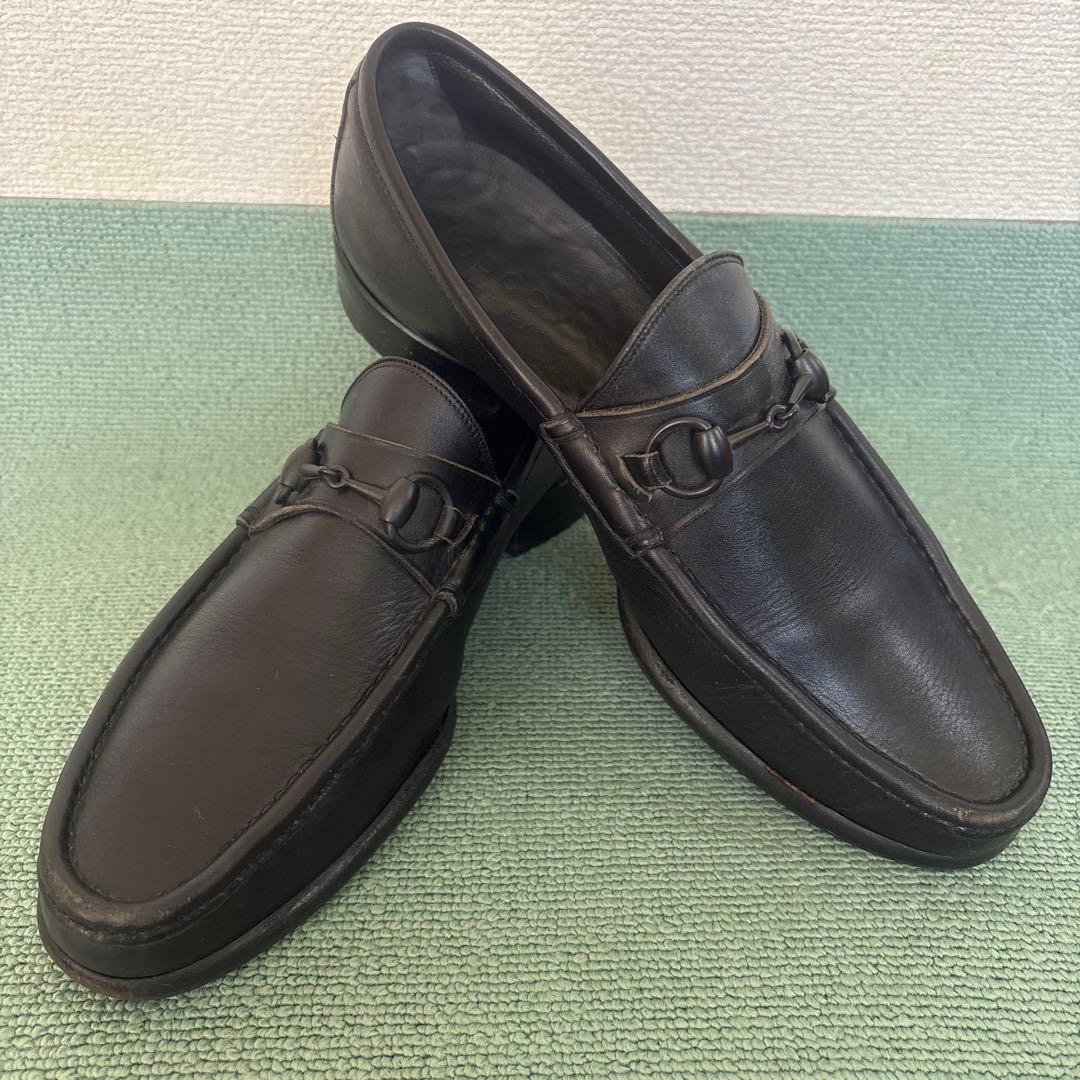 美品GUCCIビットローファー26.5センチ - メルカリ