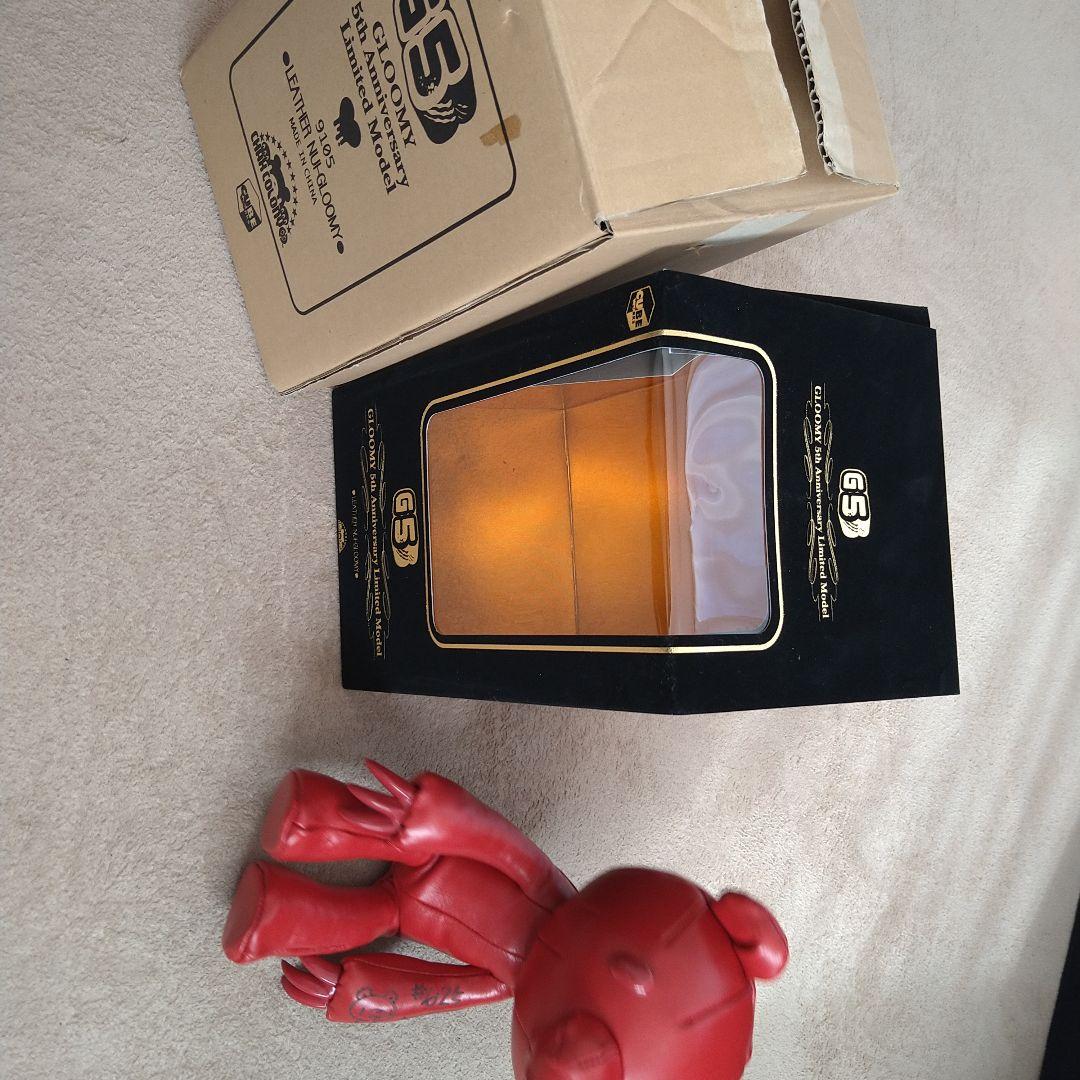 レザーぬいグルーミー 5周年 100体限定 赤 レッド サイン入り 森チャック