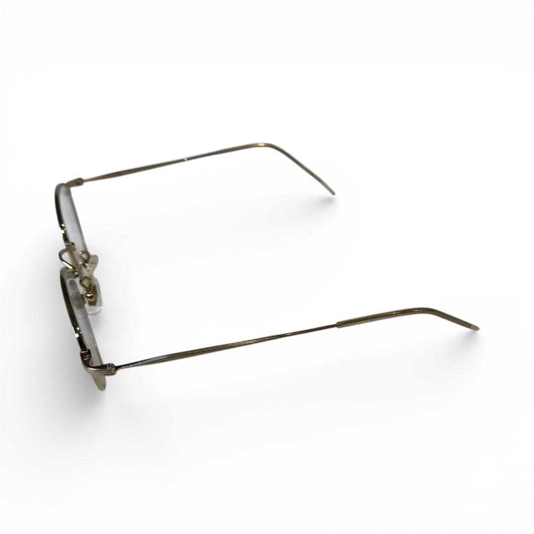 金子眼鏡 チタン ゴールド オーバルフレーム メガネ 45⬜︎20-138 現状