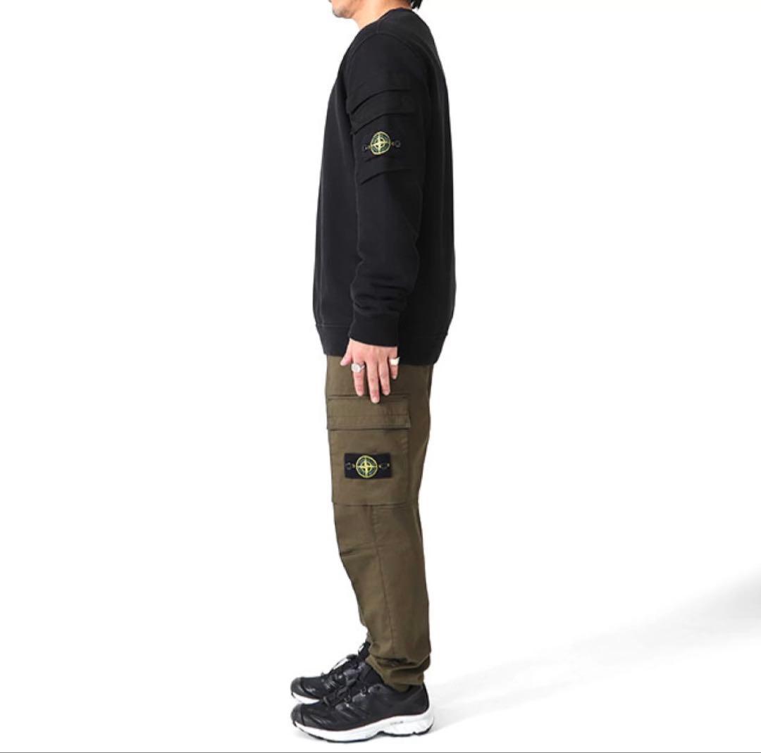 STONE ISLAND クルーネックスウェット ブラック Lサイズ - メルカリ