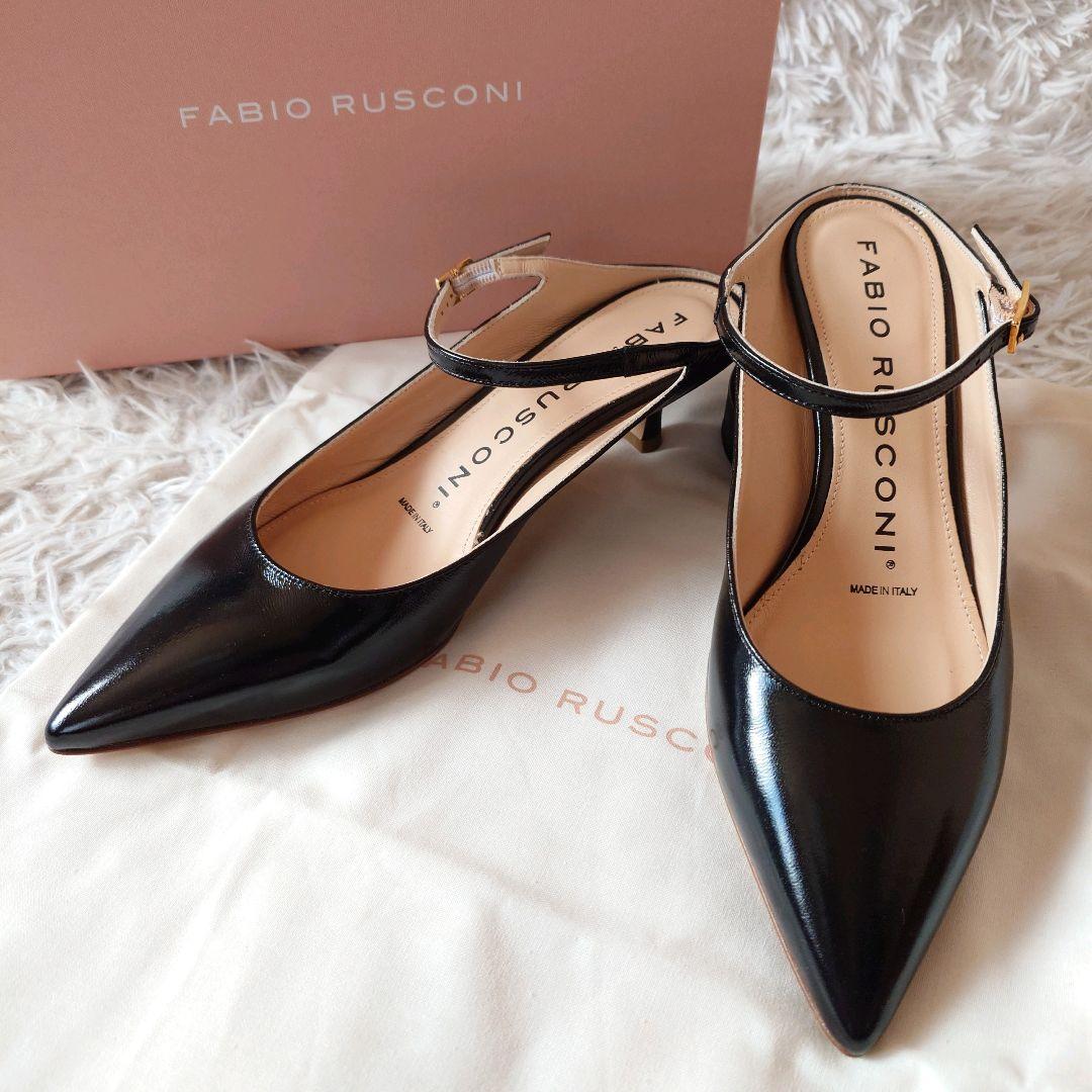 新品　ファビオルスコーニ　レザー　ストラップミュール　ポインテッドトゥ　箱付き 楽天市場】イタリア製 レザー サンダル レディース ファビオ