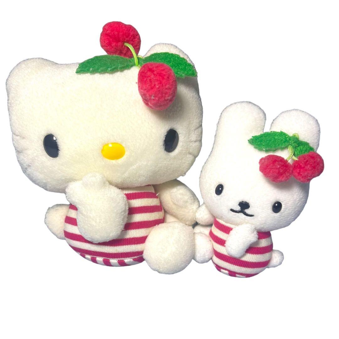 ハローキティ ぬいぐるみ デイジー うさぎ さくらんぼ - メルカリ