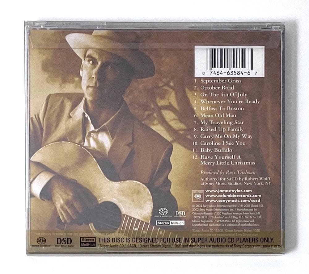 廃盤 SACD ジェイムス・テイラー オクトーバー・ロード アウターケース