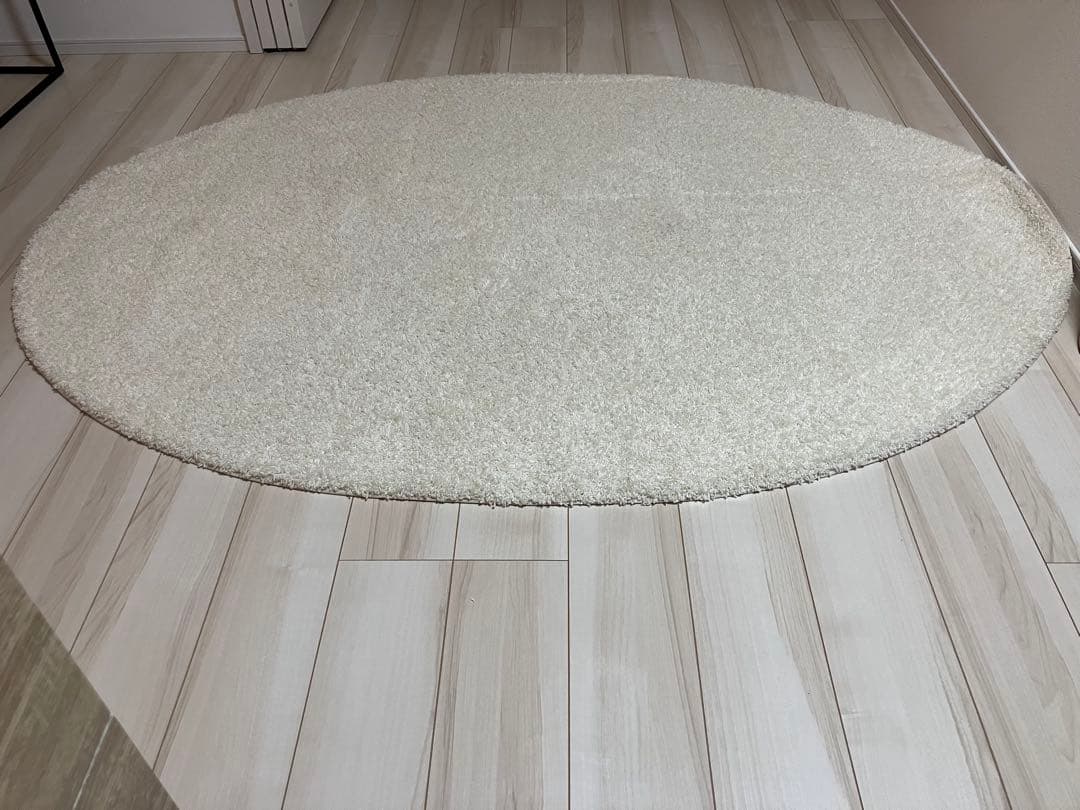 ✨ウール ラグ　エクリュ色　未使用　ジャスパー✨ ラグ ジャスパー プラスリビングサイズ｜プレーベル – イルムス