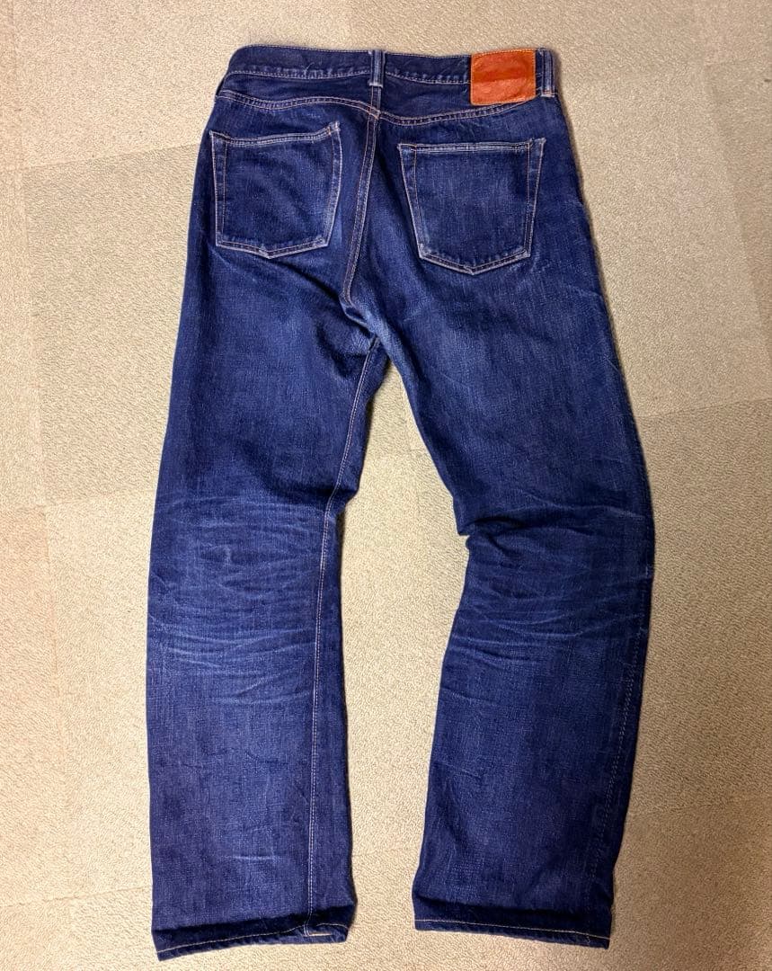 z*s様 フルカウント 1108 セルビッジ 濃紺 ストレート 革パッチ W31
