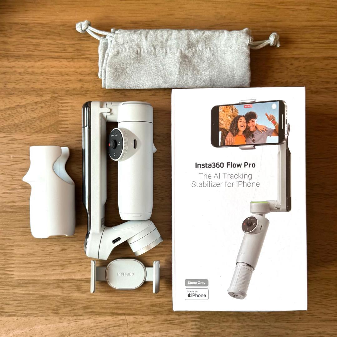 【 ほぼ新品 】Insta360 Flow Pro インスタサンロクマル Amazon.co.jp: Insta360 Flow Pro - スマートフォン用AI搭載ジンバル