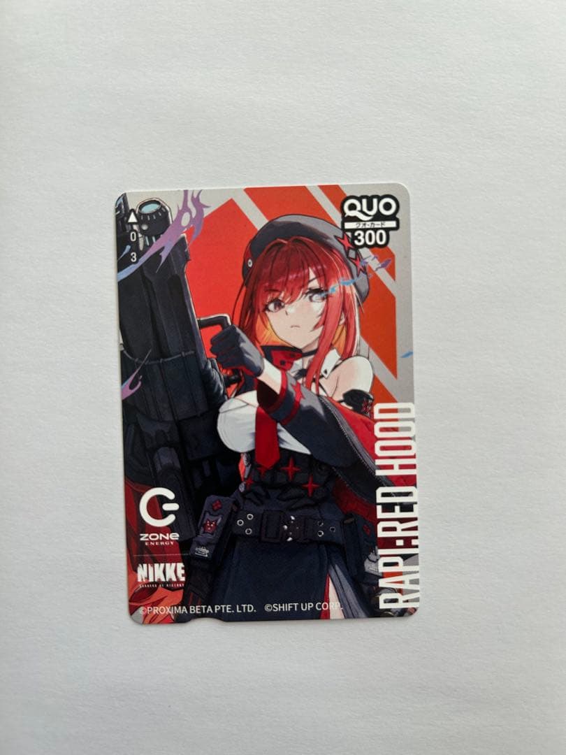 勝利の女神:NIKKEとZONeのコラボキャンペーン　使用済みQUOカード 勝利の女神:NIKKEとZONe オリジナルQUOカード 使用済み - メルカリ