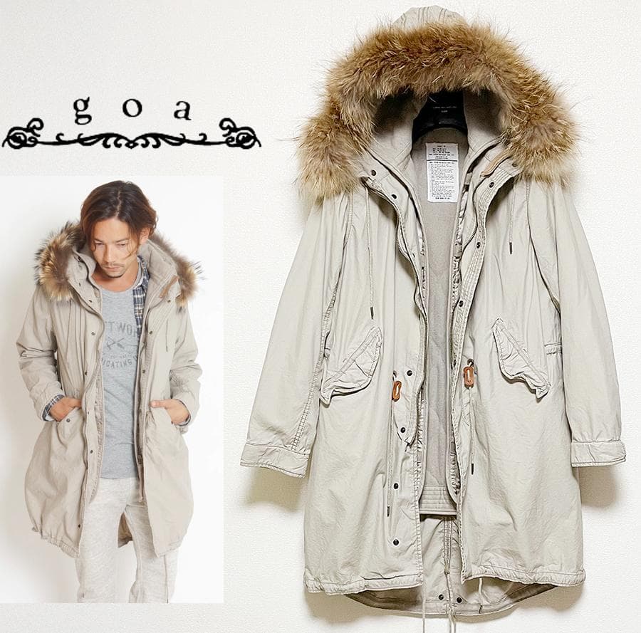 ほぼ新品 Y2K ゴア【GOA】フィンランドラクーン 4WAYモッズコート